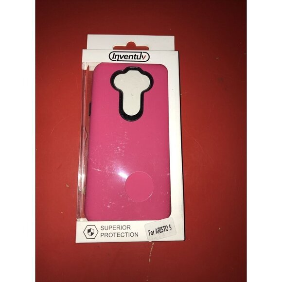 LG K31, ARISTO 5 & FORTUNE 3 INVENTUV ~ HOT PINK HYBRID CASE - Picture 1 of 2